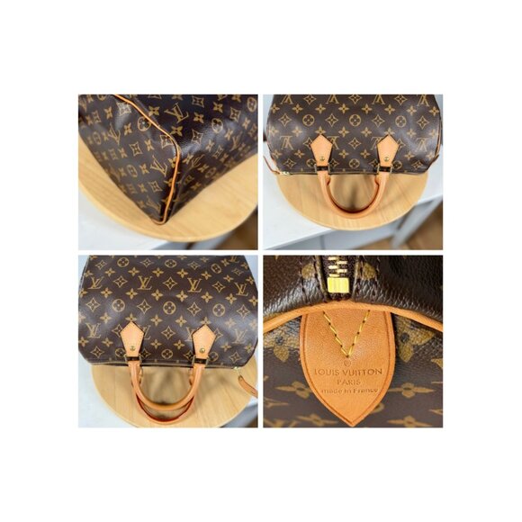 Louis Vuitton Monogram Speedy 30 Boston Bag W/Dust Bag, Lock & Key - Picture 5 of 9